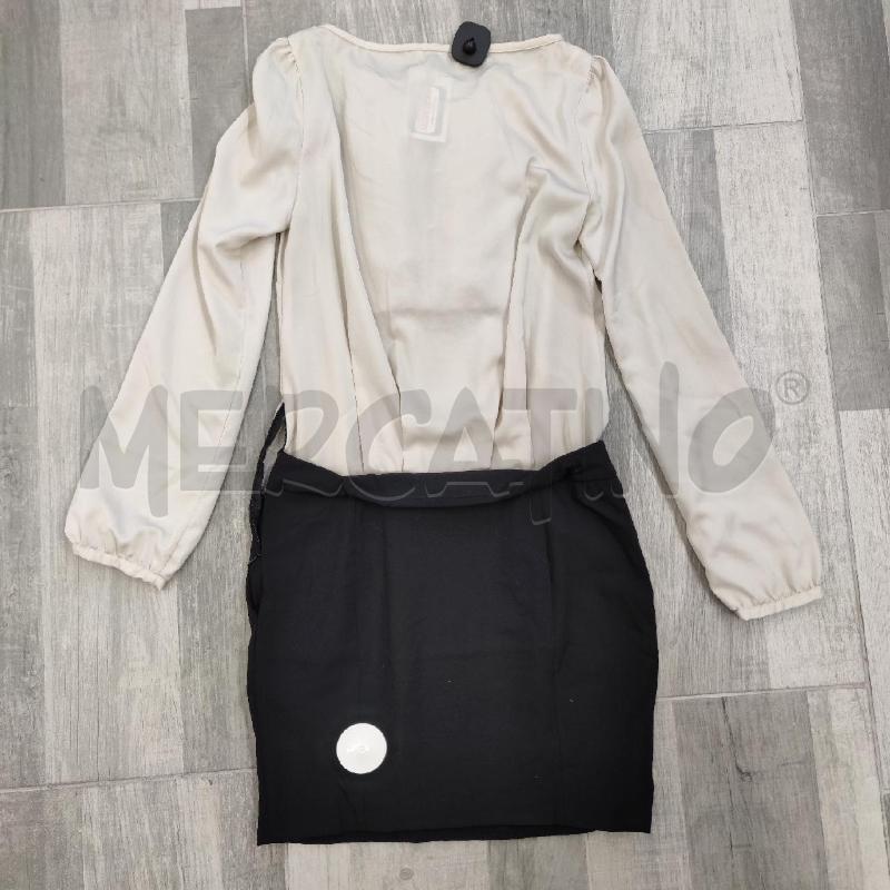 VESTITO DONNA PATRIZIA PEPE CAMICIETTA BEIGE GOONA NERA  | Mercatino dell'Usato Settimo torinese 2