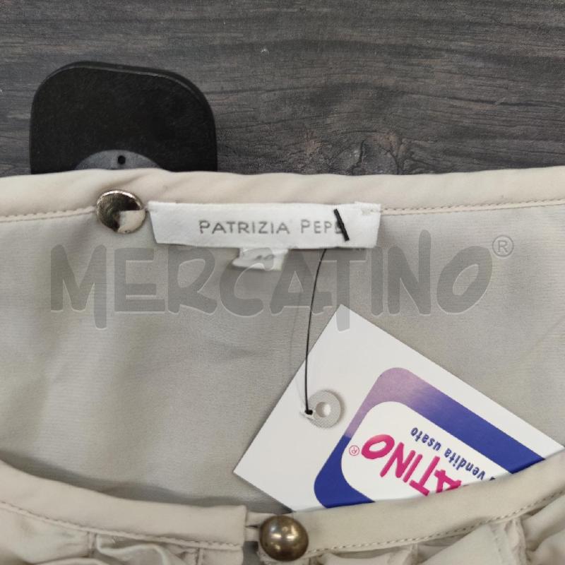 VESTITO DONNA PATRIZIA PEPE CAMICIETTA BEIGE GOONA NERA  | Mercatino dell'Usato Settimo torinese 3