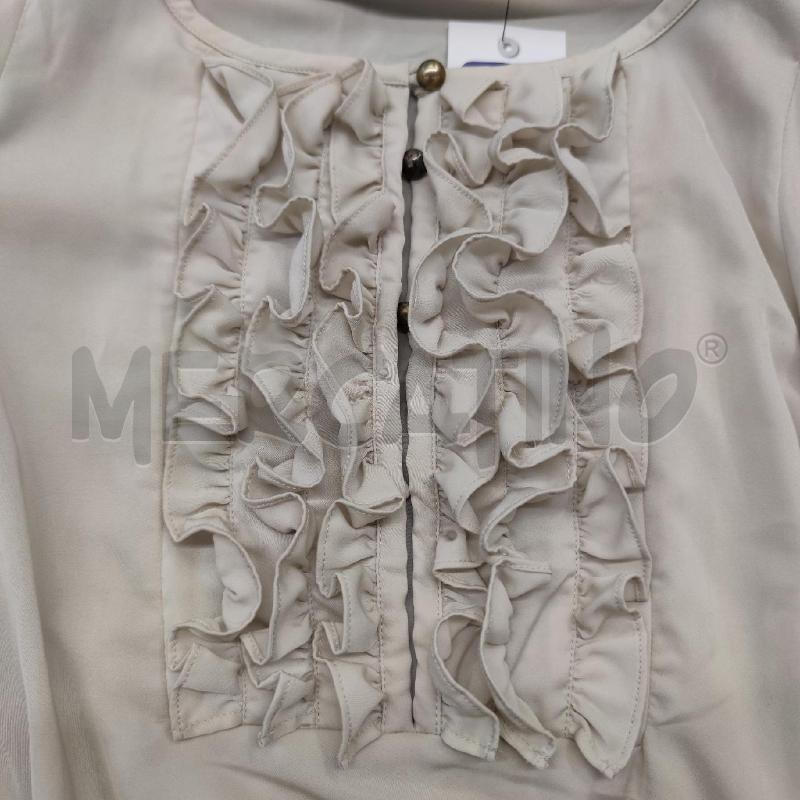 VESTITO DONNA PATRIZIA PEPE CAMICIETTA BEIGE GOONA NERA  | Mercatino dell'Usato Settimo torinese 4