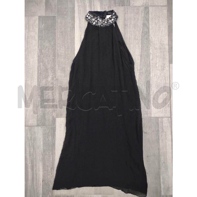 VESTITO DONNA PATRIZIA PEPE NERO COLLO STRASS | Mercatino dell'Usato Settimo torinese 1