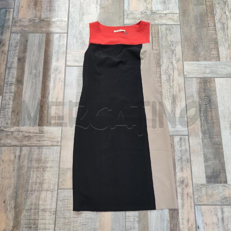 VESTITO DONNA PENNYBLACK NERO CORALLO BEIGE | Mercatino dell'Usato Settimo torinese 1