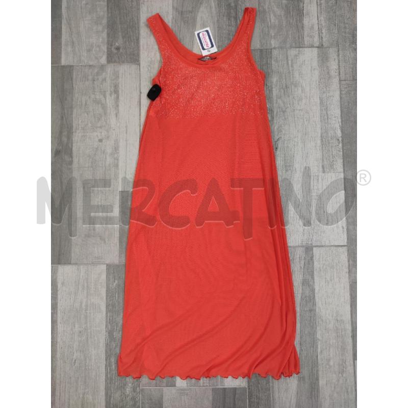 VESTITO DONNA PIERRE MANTOUX ARANCIO STRASS | Mercatino dell'Usato Settimo torinese 1
