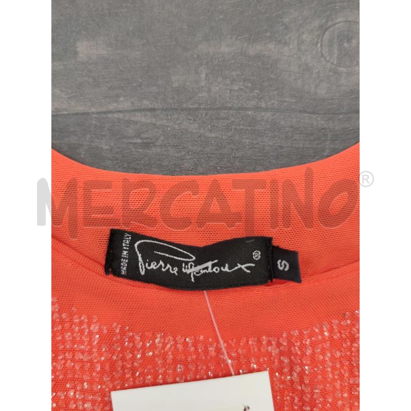 VESTITO DONNA PIERRE MANTOUX ARANCIO STRASS | Mercatino dell'Usato Settimo torinese 3