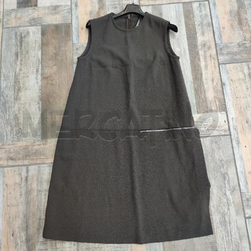 VESTITO DONNA PIER ANTONIO GASPARI MARRONE SMANICATO  | Mercatino dell'Usato Settimo torinese 1