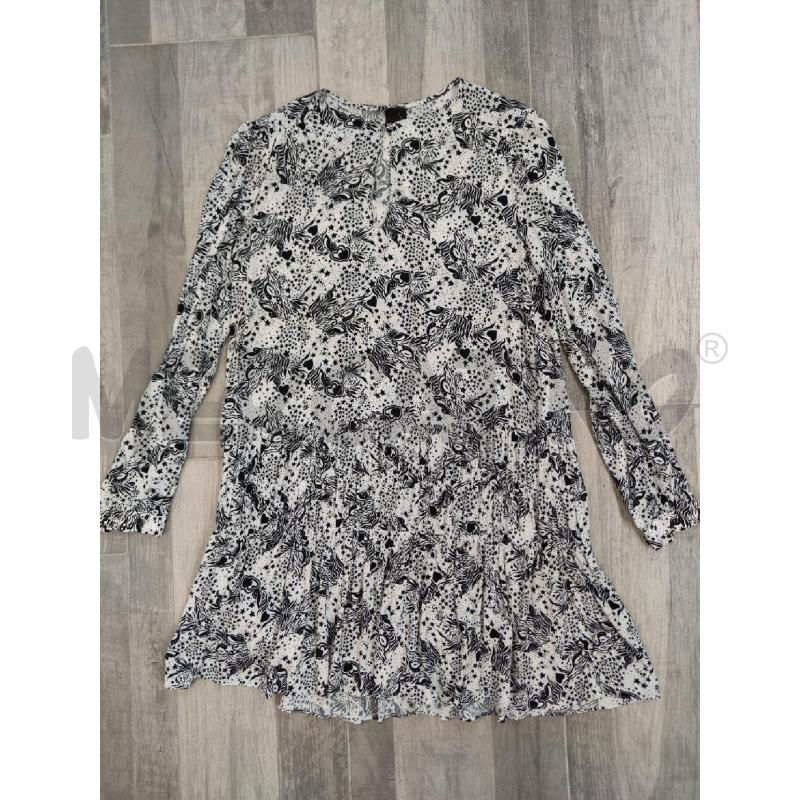 VESTITO DONNA PINKO BIANCO NERO STELLE CUORI | Mercatino dell'Usato Settimo torinese 1