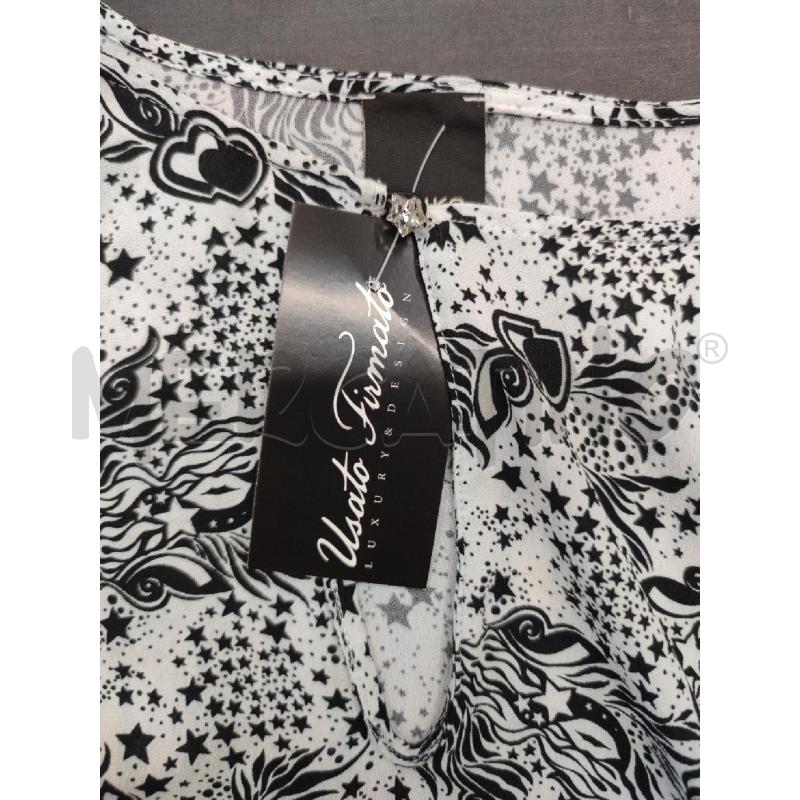 VESTITO DONNA PINKO BIANCO NERO STELLE CUORI | Mercatino dell'Usato Settimo torinese 4