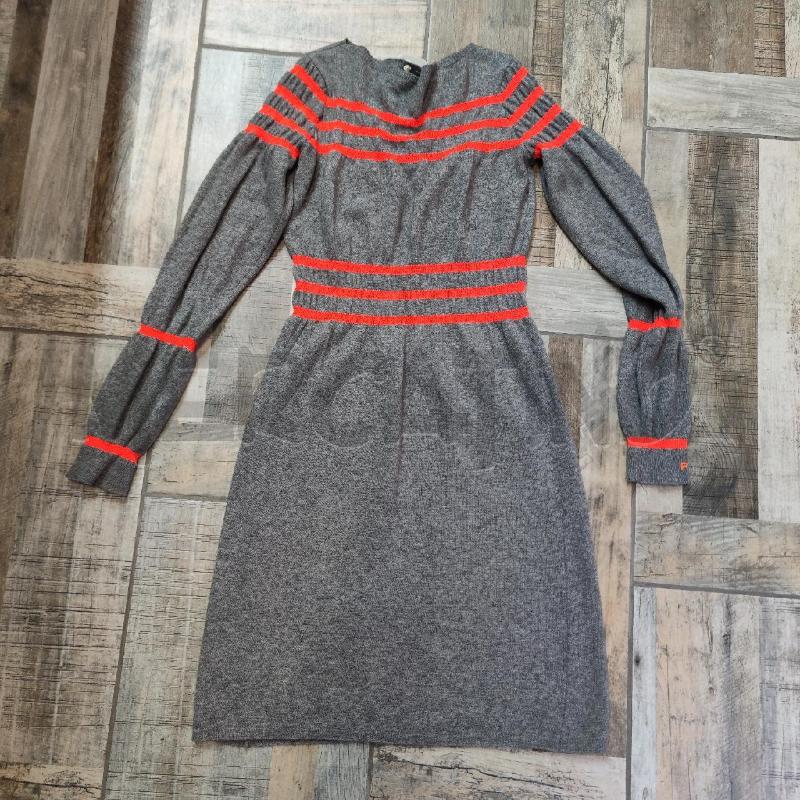 VESTITO DONNA PINKO GRIGIA RIGHE ARANCIO  | Mercatino dell'Usato Settimo torinese 1