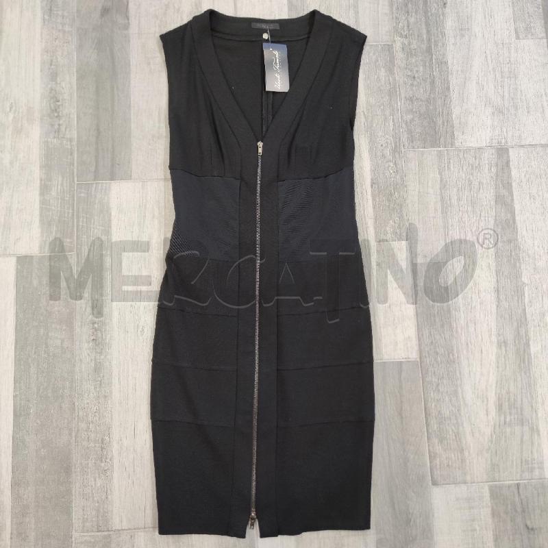 VESTITO DONNA PINKO NERO ZIP DAVANTI BALZE | Mercatino dell'Usato Settimo torinese 1