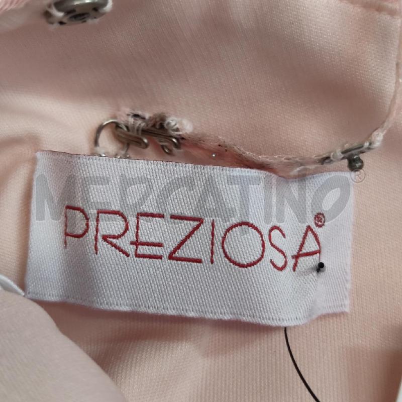 VESTITO DONNA PREZIOSA ROSA CORPETTO FIORI STRASS | Mercatino dell'Usato Settimo torinese 3