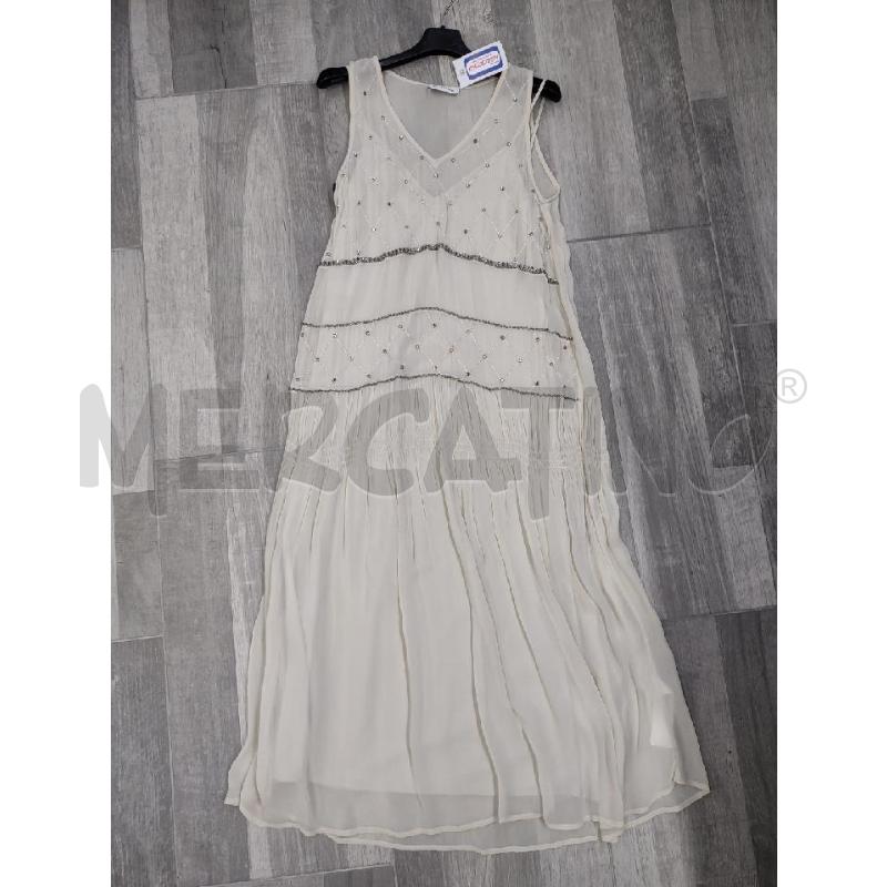 VESTITO DONNA REBELQUEEN LIU JO BEIGE PERLINE | Mercatino dell'Usato Settimo torinese 1