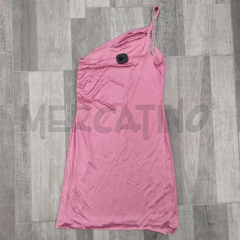 VESTITO DONNA ROBERTO CAVALLI ROSA MONOSPALLA PERLINE | Mercatino dell'Usato Settimo torinese 2