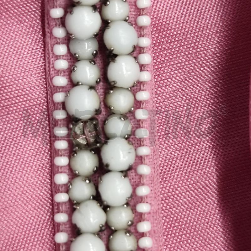 VESTITO DONNA ROBERTO CAVALLI ROSA MONOSPALLA PERLINE | Mercatino dell'Usato Settimo torinese 5