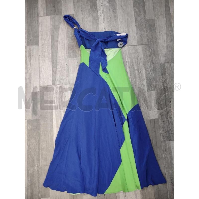 VESTITO DONNA ROSALBA GABRIELLI BLU VERDI | Mercatino dell'Usato Settimo torinese 2