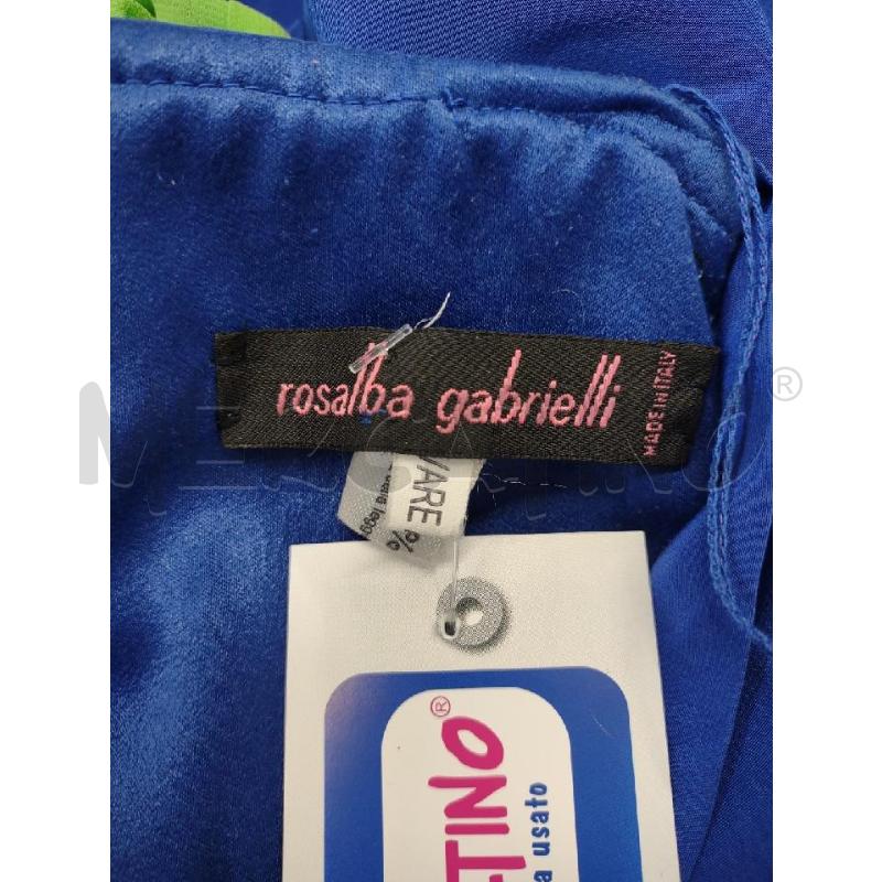 VESTITO DONNA ROSALBA GABRIELLI BLU VERDI | Mercatino dell'Usato Settimo torinese 3