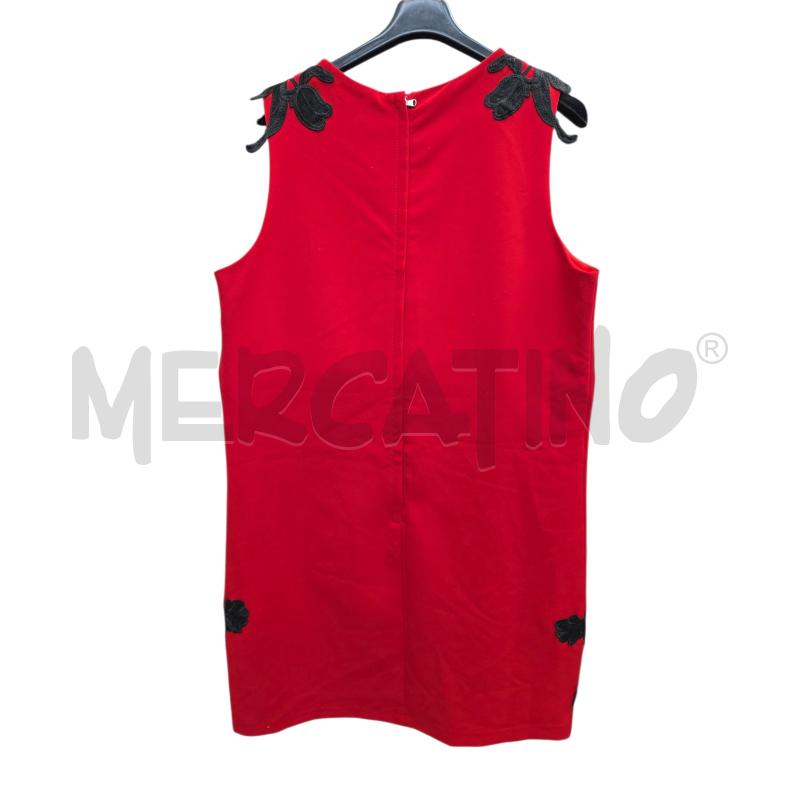 VESTITO DONNA ROSSO NO SECRETS PIZZO NERO | Mercatino dell'Usato Settimo torinese 2