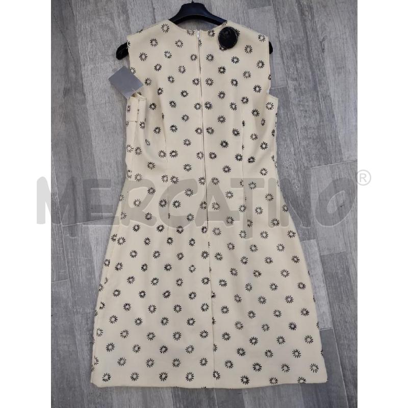 VESTITO DONNA SETA BEIGE FIORI LUREX | Mercatino dell'Usato Settimo torinese 2