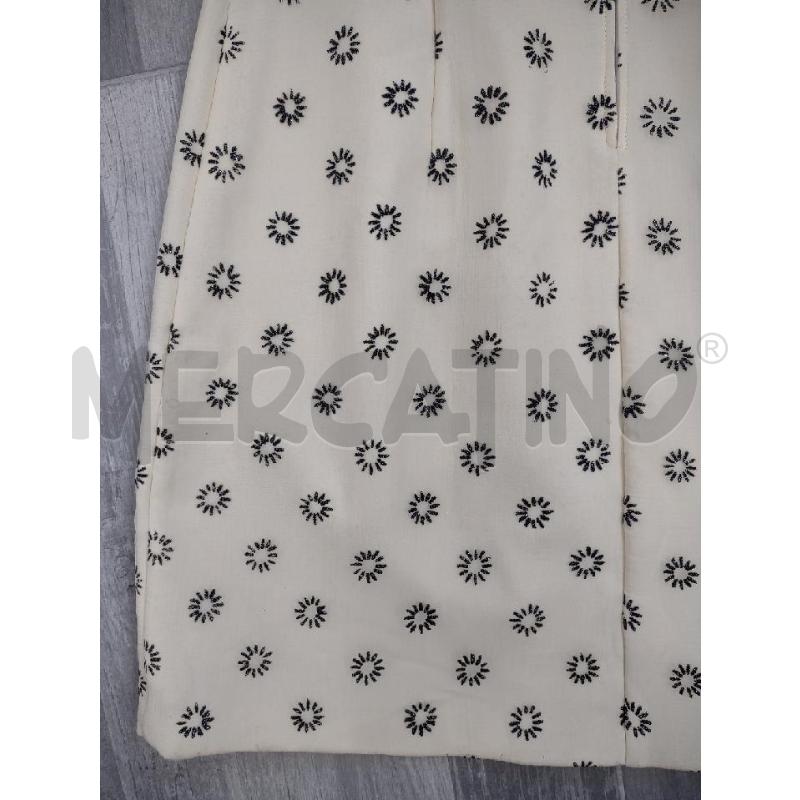 VESTITO DONNA SETA BEIGE FIORI LUREX | Mercatino dell'Usato Settimo torinese 3