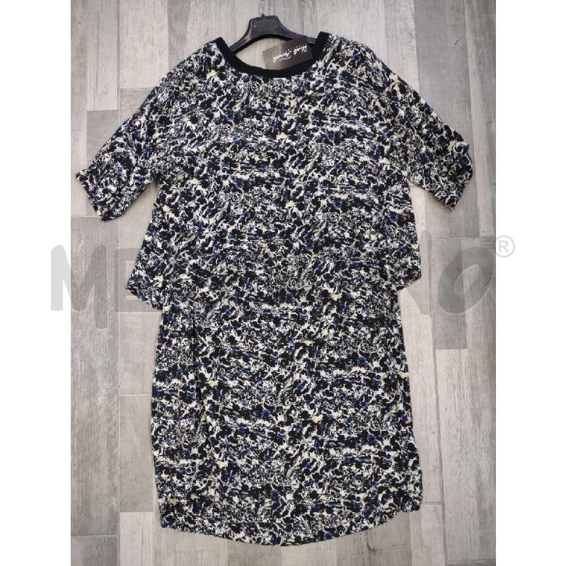 VESTITO DONNA SETA COMPTOIR DES COTONNIERS NER BLU GIALLO  | Mercatino dell'Usato Settimo torinese 1