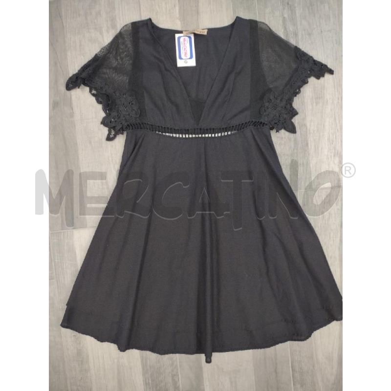 VESTITO DONNA SETE DI JAIPUR NERO BANDA TRAF. VITA | Mercatino dell'Usato Settimo torinese 1