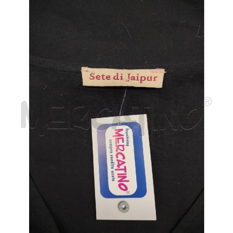 VESTITO DONNA SETE DI JAIPUR NERO BANDA TRAF. VITA | Mercatino dell'Usato Settimo torinese 3