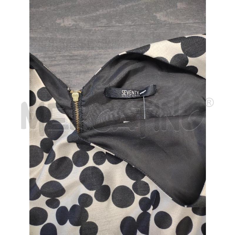VESTITO DONNA SEVENTY BIANCO NERO POIS  | Mercatino dell'Usato Settimo torinese 3
