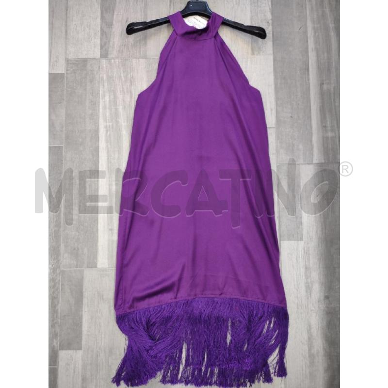 VESTITO DONNA SOUVENIR VIOLA FRANGE | Mercatino dell'Usato Settimo torinese 1