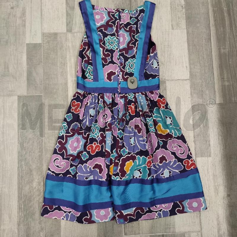 VESTITO DONNA SPORTMAX BLU FIORI LILLA | Mercatino dell'Usato Settimo torinese 2