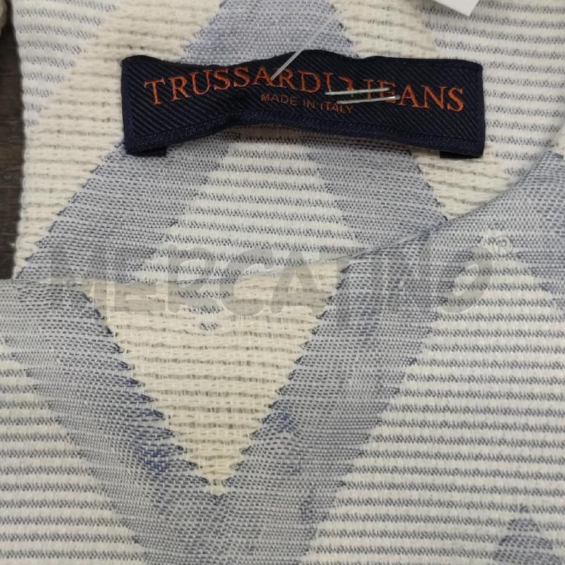 VESTITO DONNA TRUSSARDI JEANS AZZURRINO ZIG ZAG BIANCO  | Mercatino dell'Usato Settimo torinese 3
