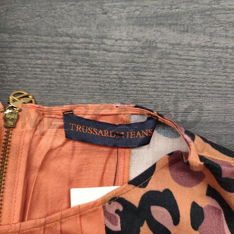 VESTITO DONNA TRUSSARDI JEANS CORALLO PTE ANIMALIER | Mercatino dell'Usato Settimo torinese 3