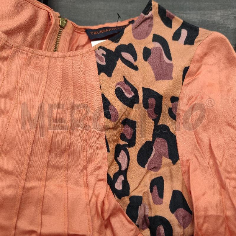 VESTITO DONNA TRUSSARDI JEANS CORALLO PTE ANIMALIER | Mercatino dell'Usato Settimo torinese 5