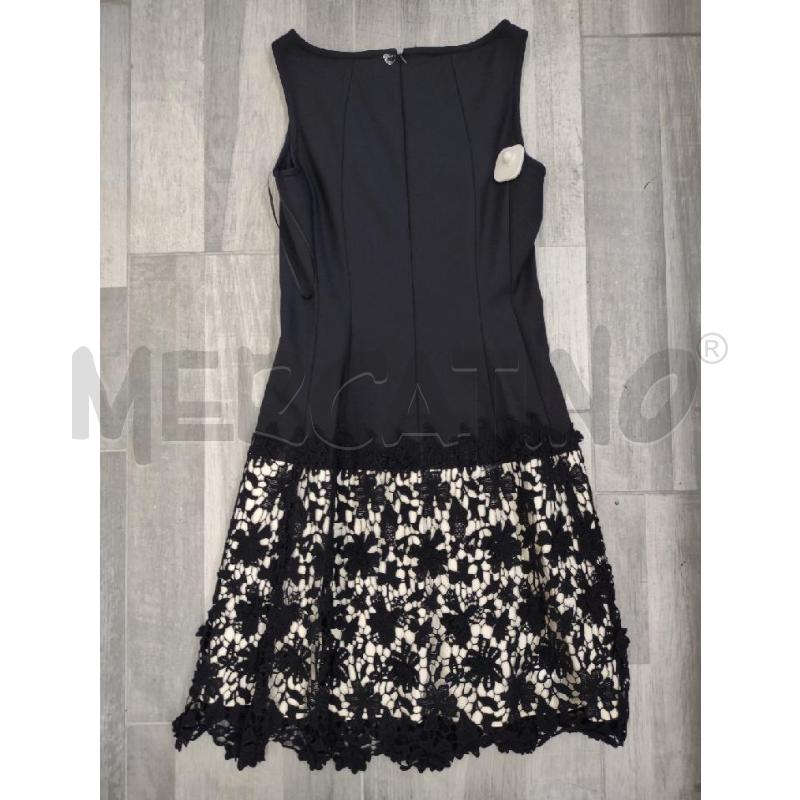 VESTITO DONNA TWINSET NERO STRUTTURATO FONDO PIZZO  | Mercatino dell'Usato Settimo torinese 2