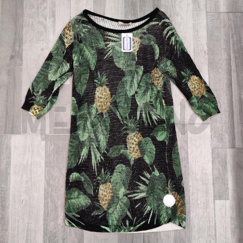 VESTITO DONNA TWINSET TRAFOR NERO ANANAS FOGLIE | Mercatino dell'Usato Settimo torinese 1