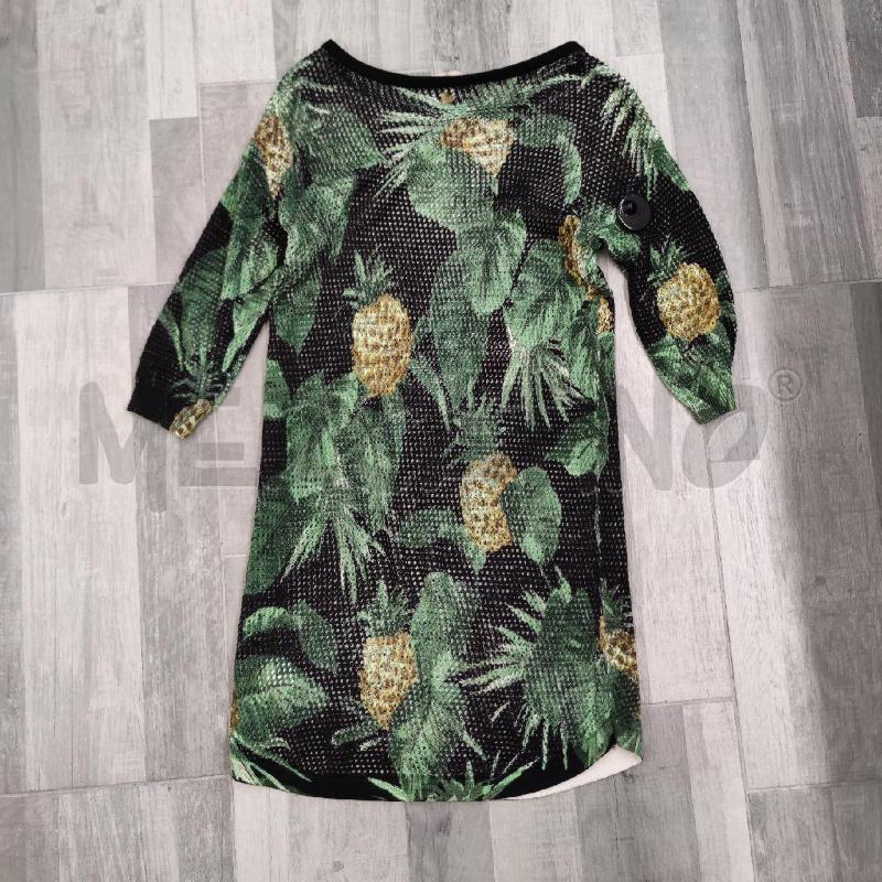 VESTITO DONNA TWINSET TRAFOR NERO ANANAS FOGLIE | Mercatino dell'Usato Settimo torinese 2