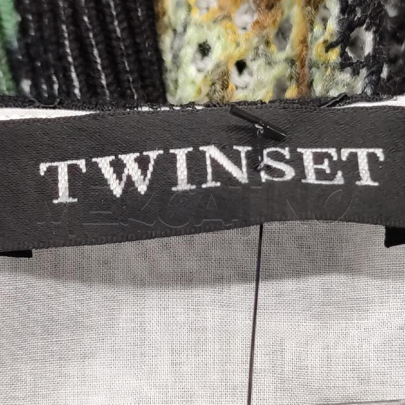 VESTITO DONNA TWIN-SET PIZZO NERO FONDO BIANCO  | Mercatino dell'Usato Settimo torinese 4
