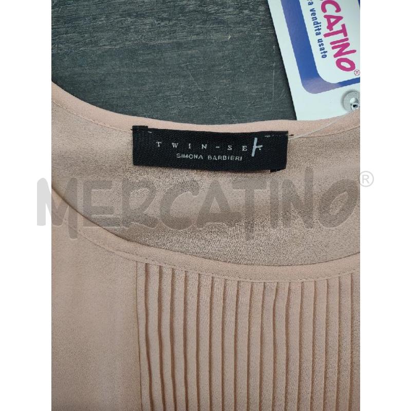 VESTITO DONNA TWIN SET ROSA GONNA PLISSETTATA | Mercatino dell'Usato Settimo torinese 3