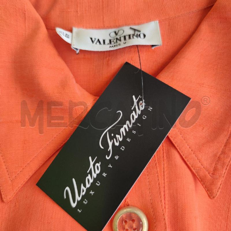 VESTITO DONNA VALENTINO MISS V ARANCIONE M/M SETA  | Mercatino dell'Usato Settimo torinese 4