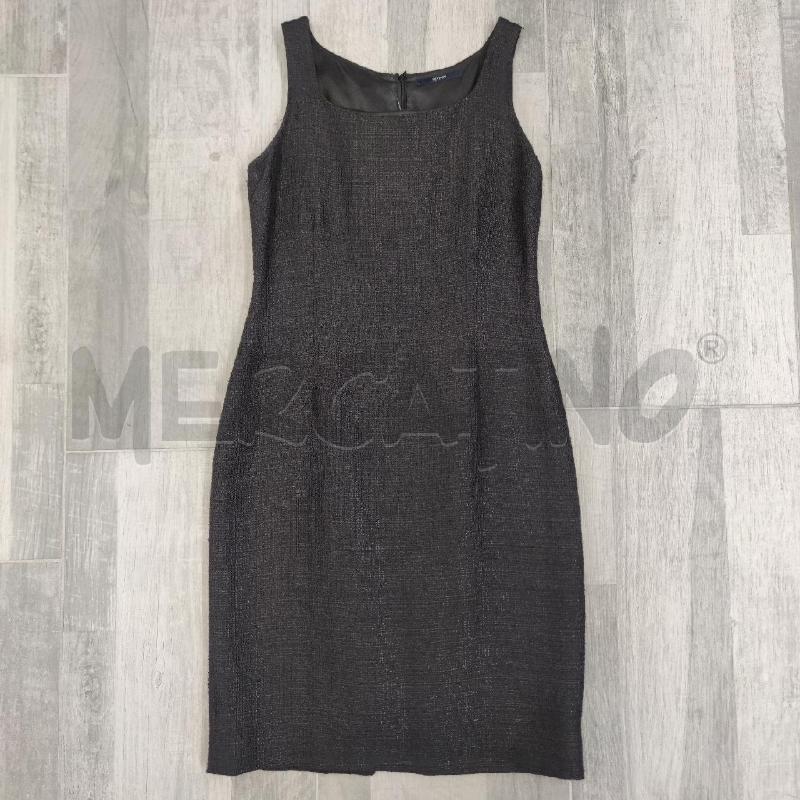 VESTITO DONNA VISCOSA NERO TRAMA | Mercatino dell'Usato Settimo torinese 1