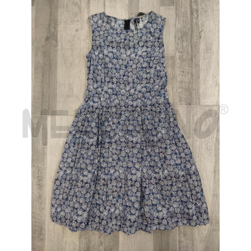 VESTITO DONNA WOOLRICH BLU FIORI  | Mercatino dell'Usato Settimo torinese 1
