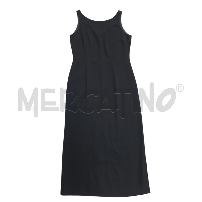 VESTITO GIORGIO KAUTER NERO LUNGO SMANICATO SPACCHETTI | Mercatino dell'Usato Settimo torinese 1