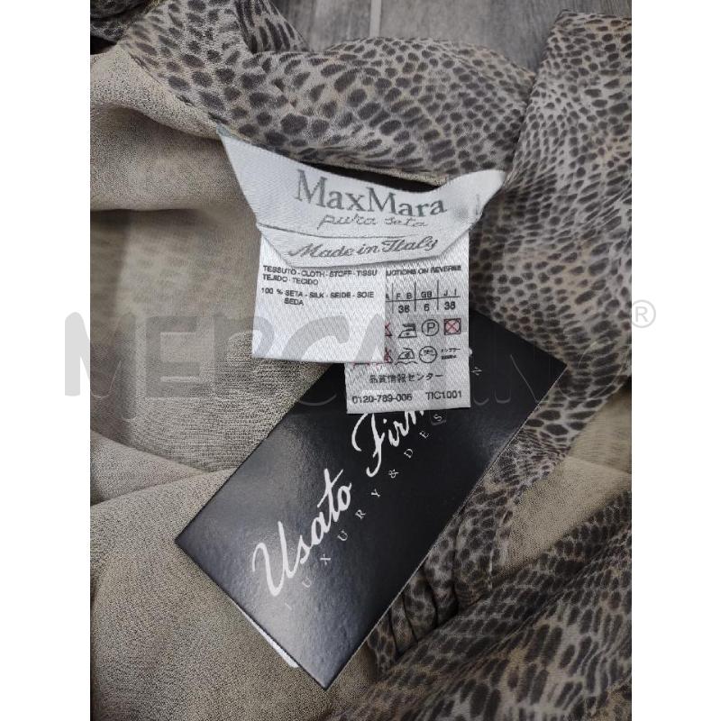 VESTITO PURA SETA MAX MARA MACULATO TORTORA BEIGE | Mercatino dell'Usato Settimo torinese 2