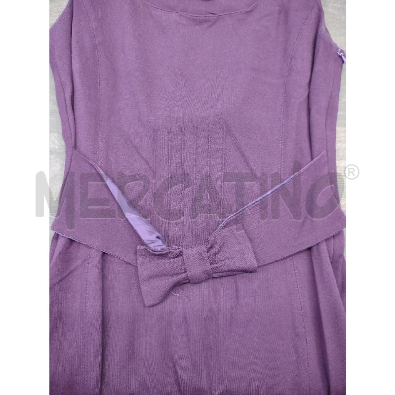 VESTITO VIOLA FLAVIO CASTELLANI FASCIA FIOCCO VITA | Mercatino dell'Usato Settimo torinese 3