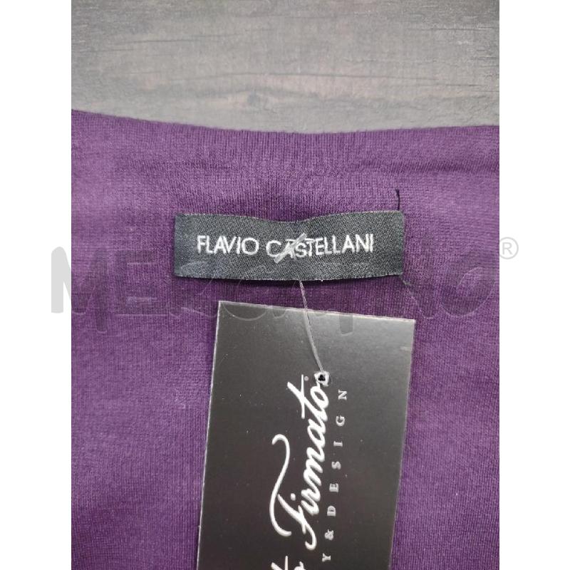 VESTITO VIOLA FLAVIO CASTELLANI FASCIA FIOCCO VITA | Mercatino dell'Usato Settimo torinese 4
