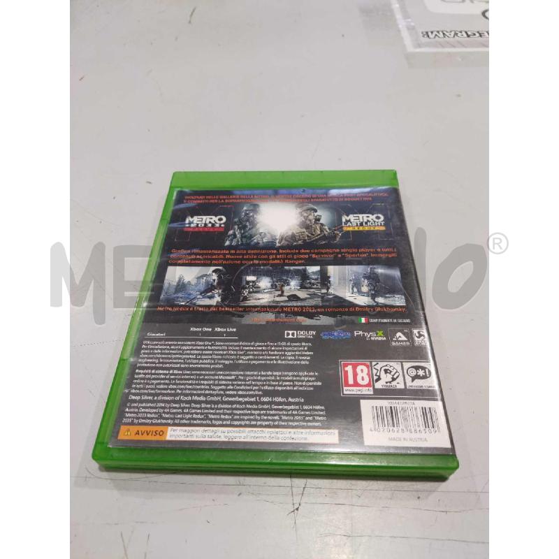 VIDEO GIOCO METRO REDUX - XBOX ONE  | Mercatino dell'Usato Settimo torinese 2