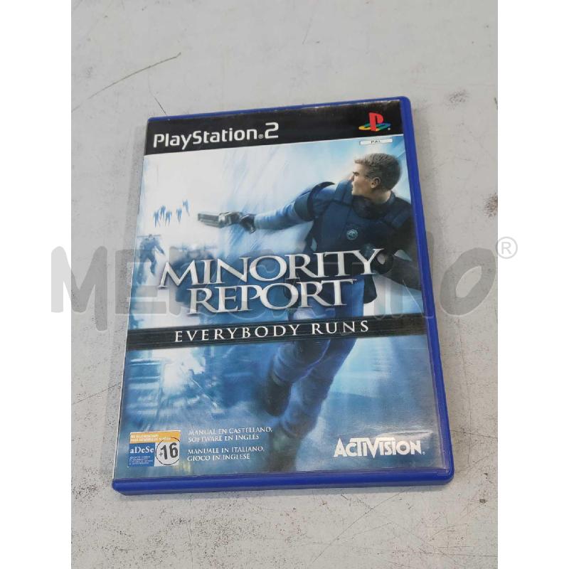 VIDEO GIOCO MINORITY REPORT EVERYBODY RUNS PS2 | Mercatino dell'Usato Settimo torinese 1