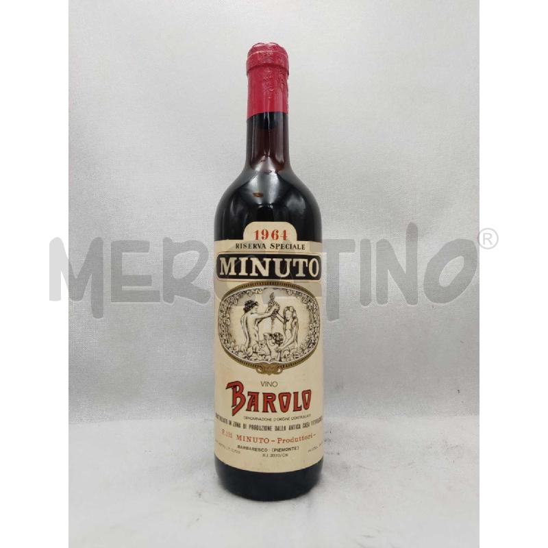 VINO BAROLO 1964 RISERVA SPECIALE MINUTO | Mercatino dell'Usato Settimo torinese 1