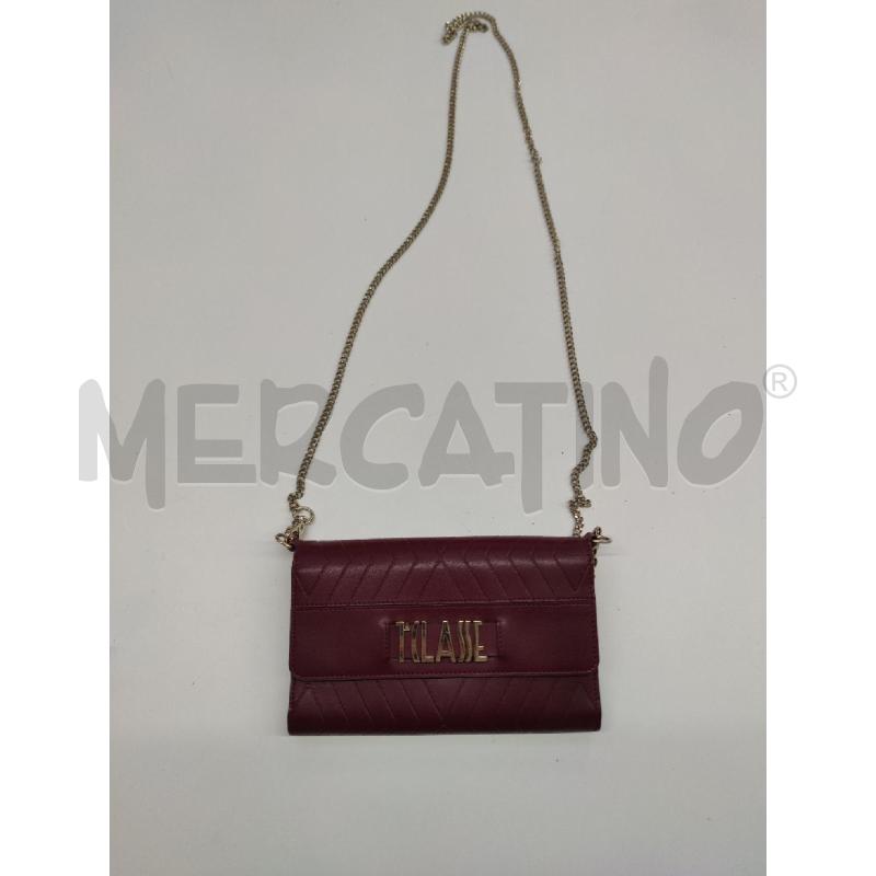 WALLET ON CHAIN PRIMA CLASSE BORDEAUX PELLE | Mercatino dell'Usato Settimo torinese 1