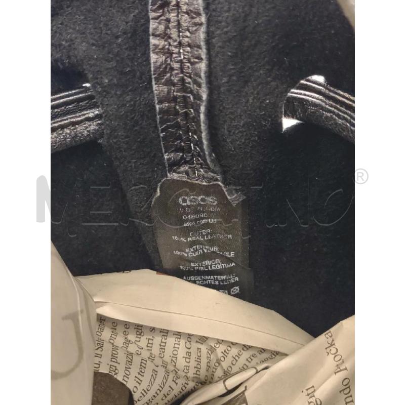 ZAINETTO DONNA ASOS PELLE NERO STRINGHE | Mercatino dell'Usato Settimo torinese 3