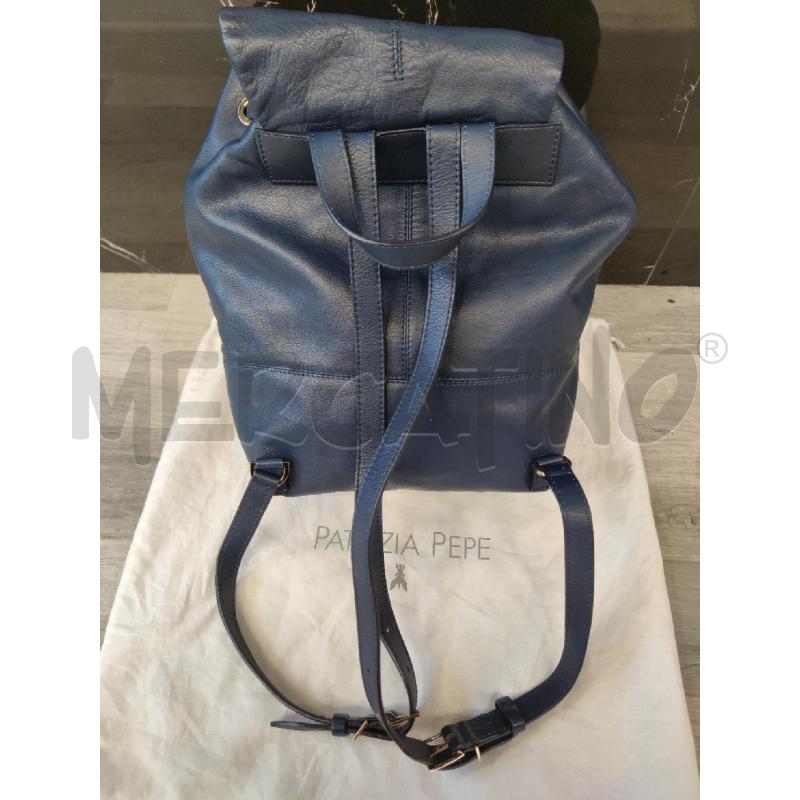 ZAINETTO DONNA PELLE BLU PATRIZIA PEPE  | Mercatino dell'Usato Settimo torinese 2