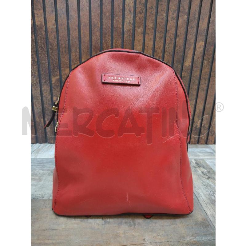 ZAINETTO DONNA THE BRIDGE PELLE LISCIA ROSSO | Mercatino dell'Usato Settimo torinese 1