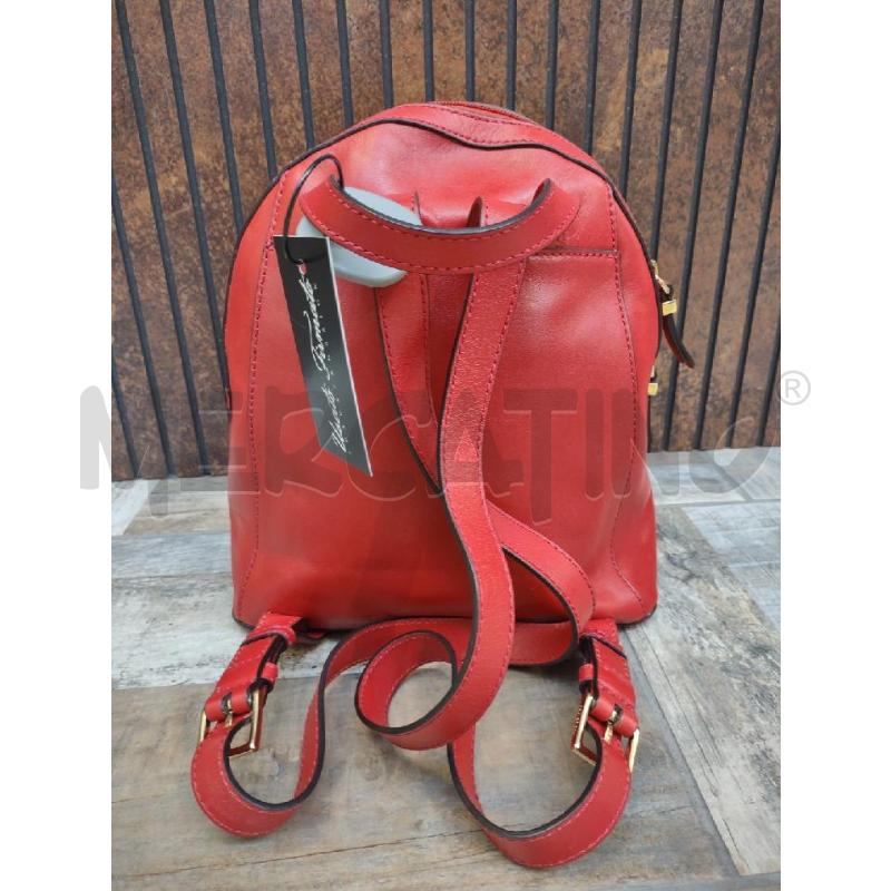 ZAINETTO DONNA THE BRIDGE PELLE LISCIA ROSSO | Mercatino dell'Usato Settimo torinese 2